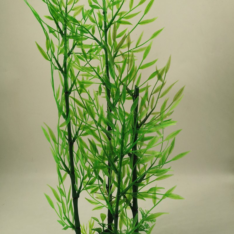 速发竹子水花鱼缸造景水族箱装设配件饰品塑料草摆饰直销