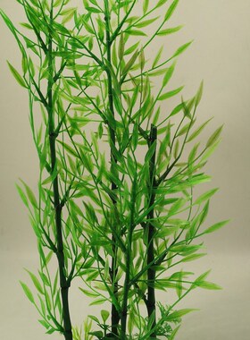 速发竹子水花鱼缸造景水族箱装设配件饰品塑料草摆饰直销