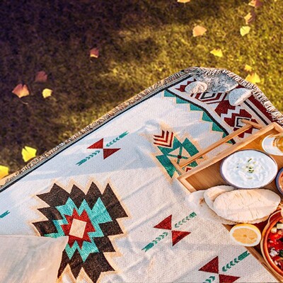 速发野餐垫帐篷地毯睡垫复古野餐布秋游垫露营神器桌布户外装备用