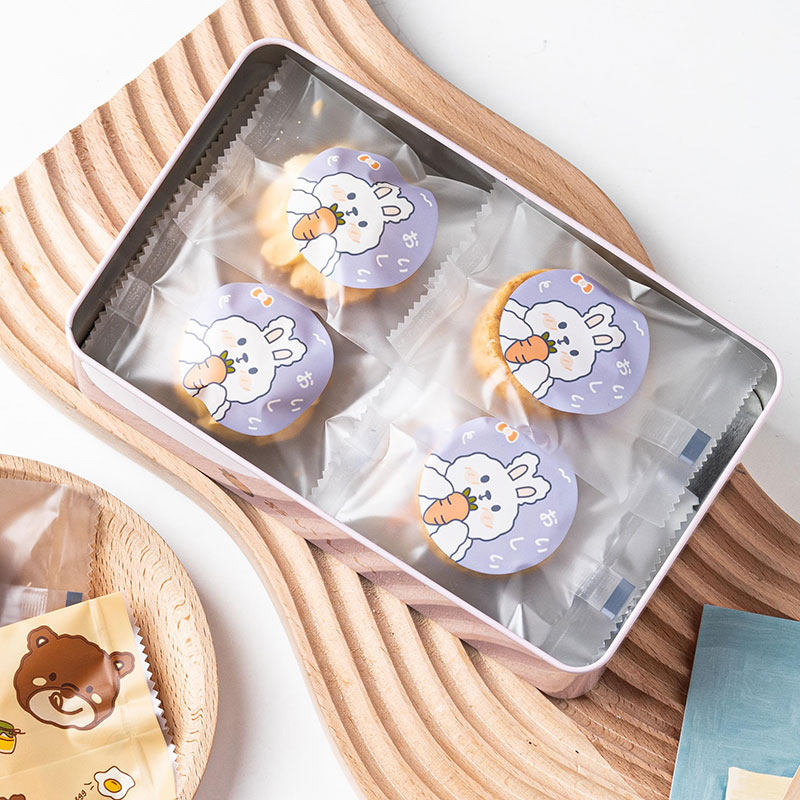 速发饼干包扣袋可爱纽装牛轧糖雪越莓曲奇袋子小蔓花酥机封袋盒