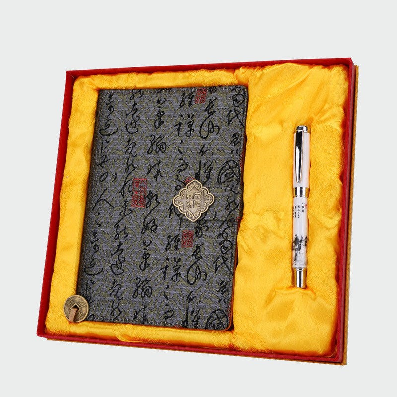 速发南京云锦云锦中国特色礼品送老外商务礼品装笔套出国礼品