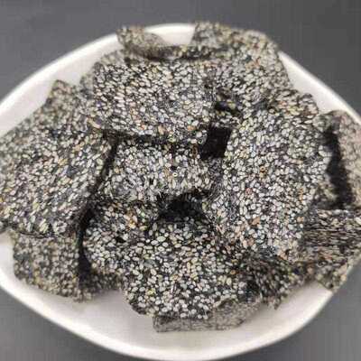 湖北土特产麻叶子黑芝麻糖麦芽糖炒米天门潜江恩施特色小吃饴糖