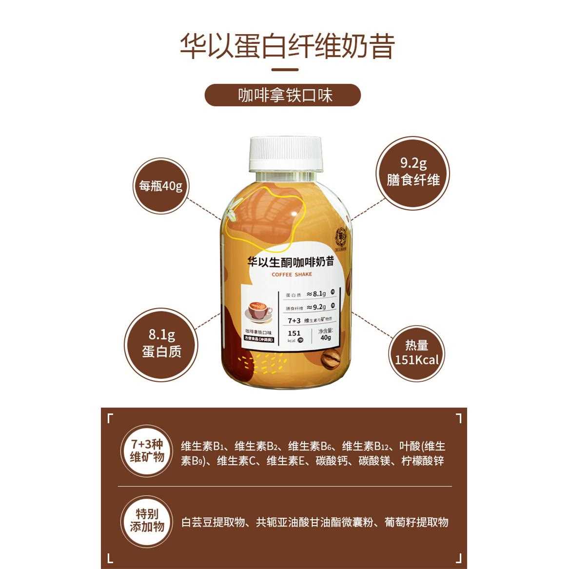 奶昔代餐粉 便携瓶装手摇奶茶 营养早餐膳食纤维蛋白代餐奶昔