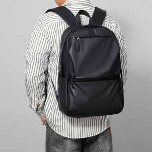 时尚 男式 休闲商务双肩包 大容量外出通勤笔记本电脑包旅行款 背包