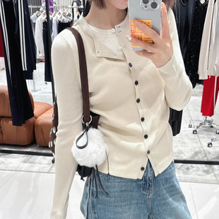 2025冬季新款女装通勤简约风修身显瘦假两件针织衫毛衣MBE4CAR053