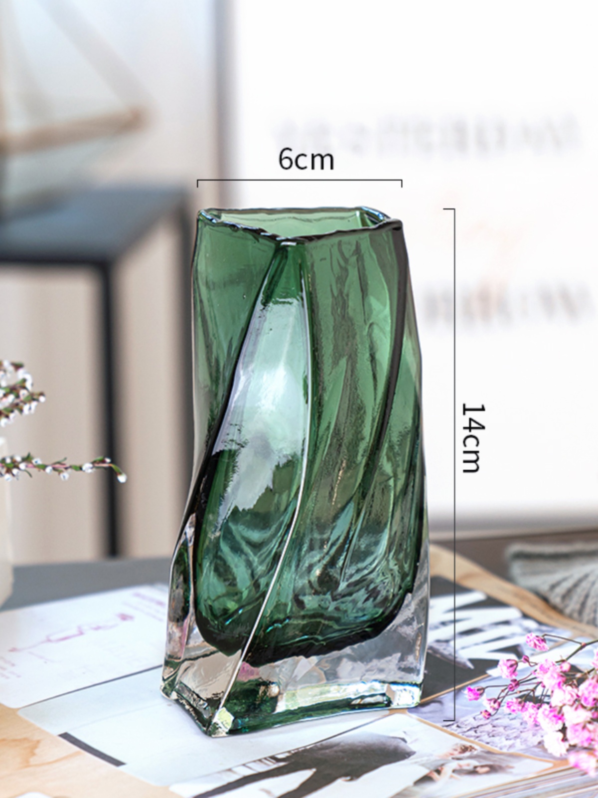 新品欧式简约创意几何玻璃花瓶客厅水养插花干花鲜花花瓶餐桌装饰