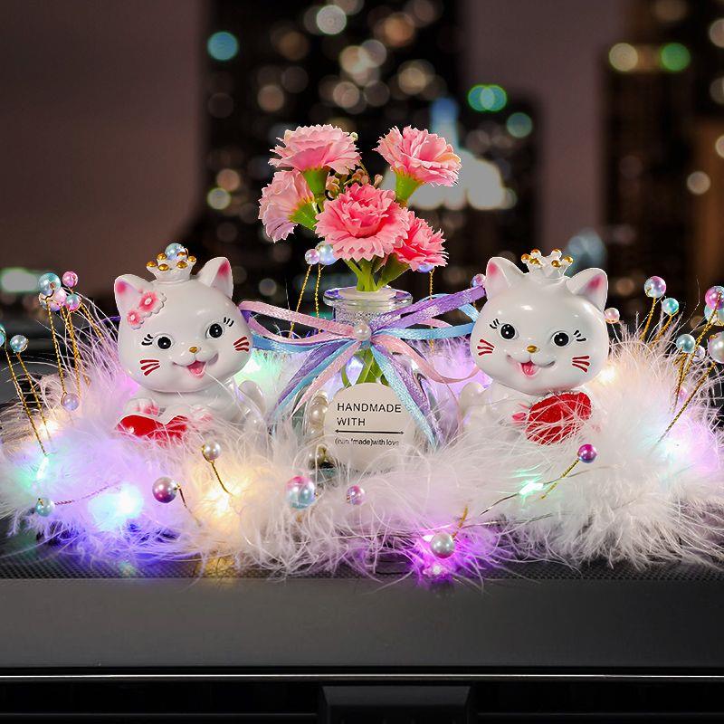 新款招财猫可爱香水汽车