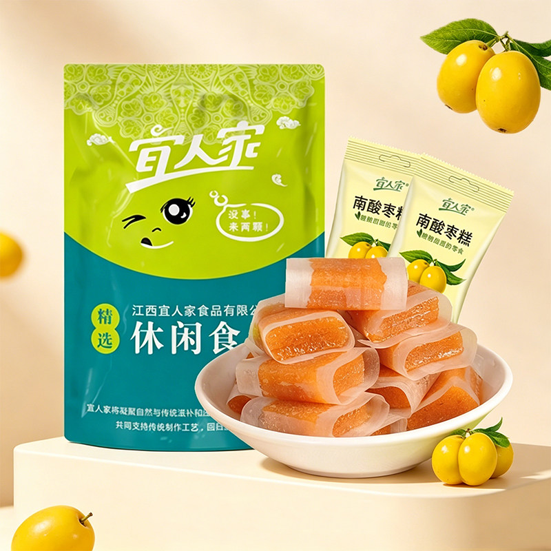 宜人家酸枣糕散称农家自制蜜饯果脯孕妇儿童休闲零食商超江西特产