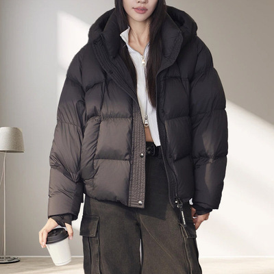 凸乆鸟羽绒服短款云朵泡芙羽绒女款女90白鸭绒新款平湖韩版外套冬