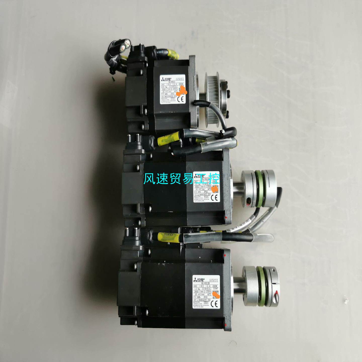 非标价拆机三菱J4 200W伺服电机HG-KR23B2议价