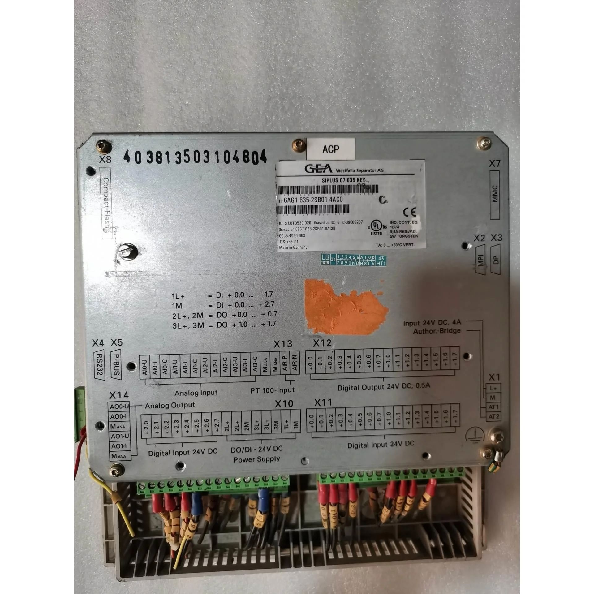 非标价GEA分油机控制器6AG1-635-2SB01-4AC0，C议价