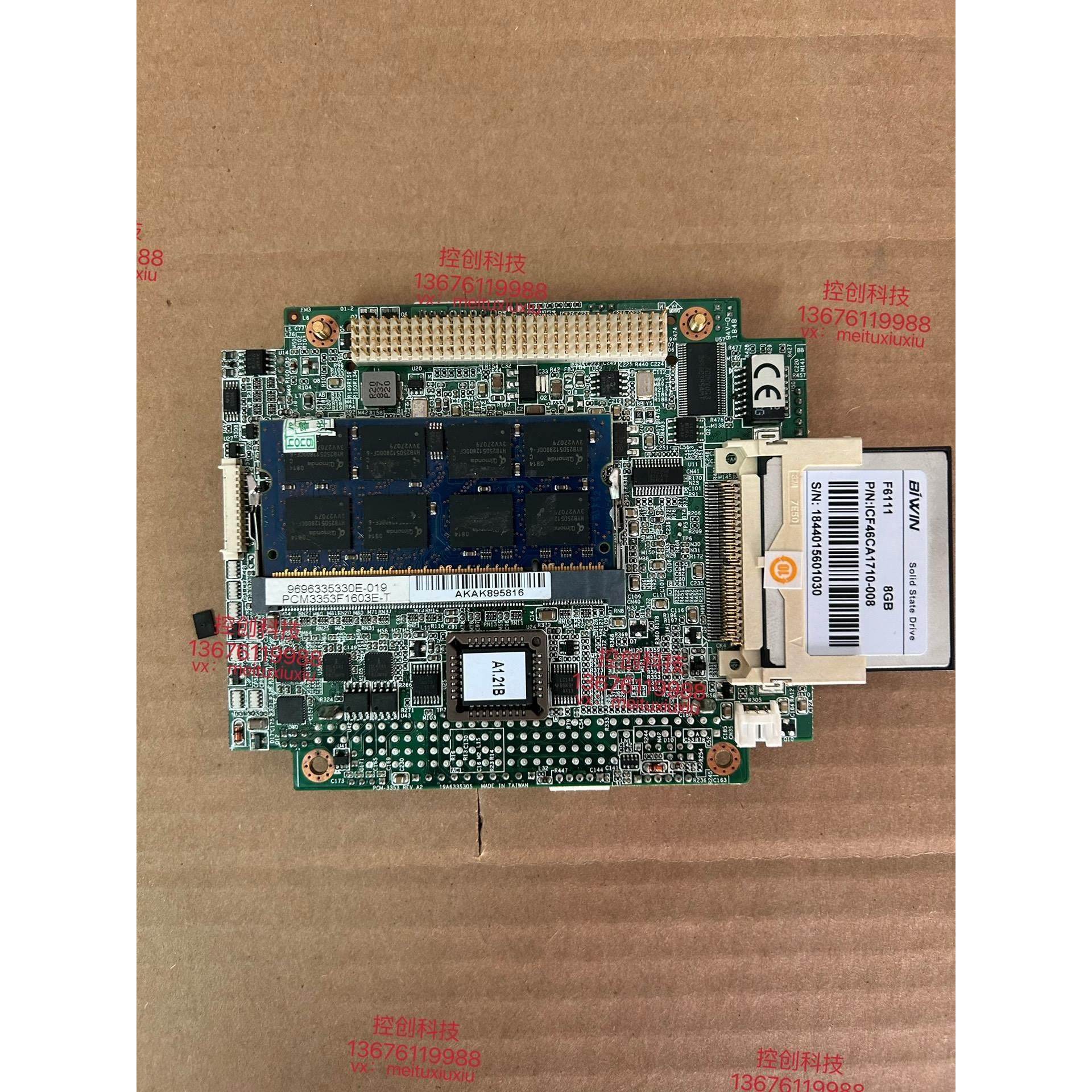 非标价原装研华PCM-3353F ,PC104嵌入计算机主板，测试议价