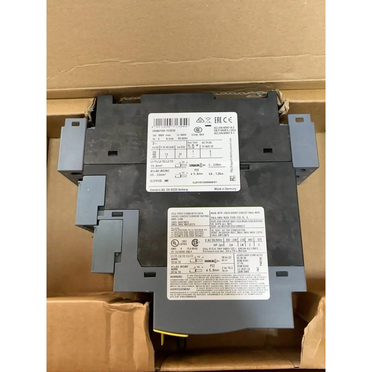 非标价西门子保护开关 3RA6120-1CB32 全新原装正品议价