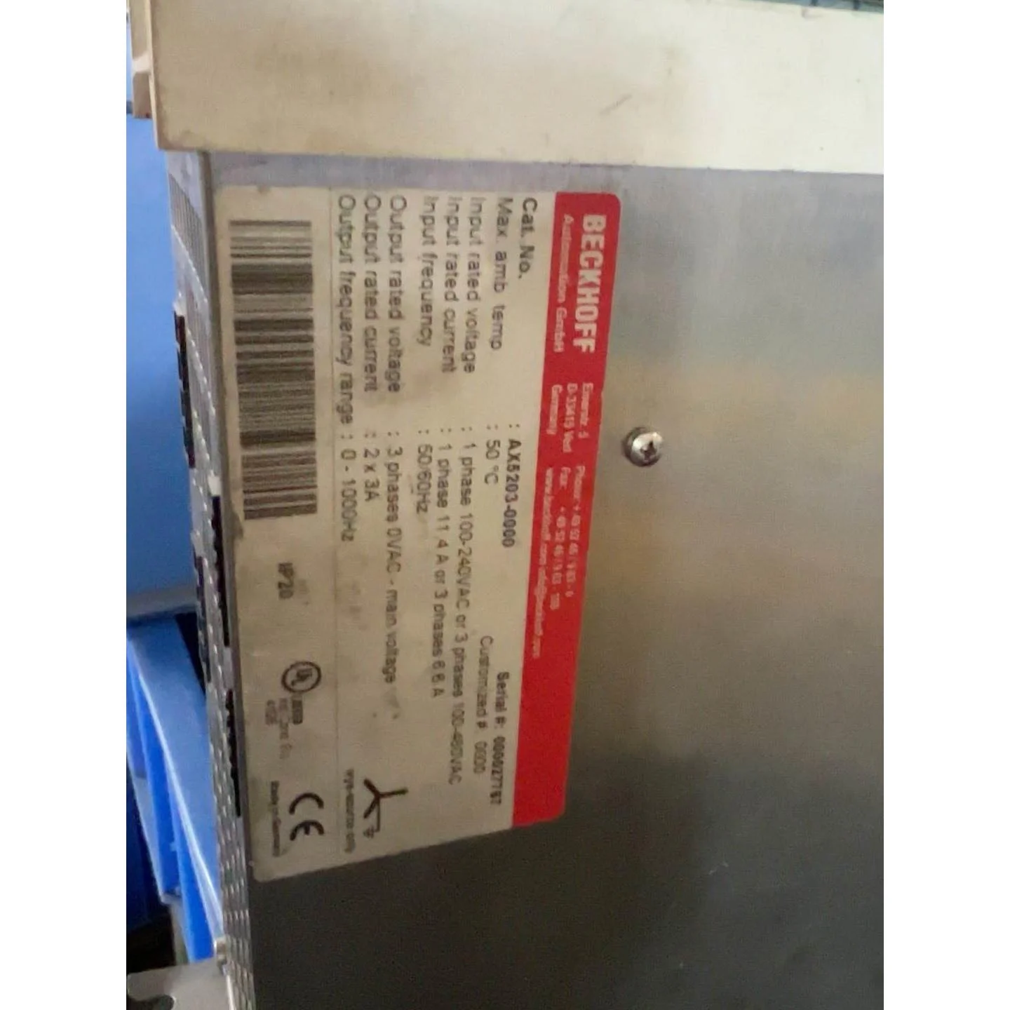 非标价倍福驱动器AX5203-0000 原装拆机 成色看图实物颜色议价