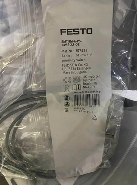 非标价FESTO 费斯托接近开关574335 SMT-8M-A-P议价