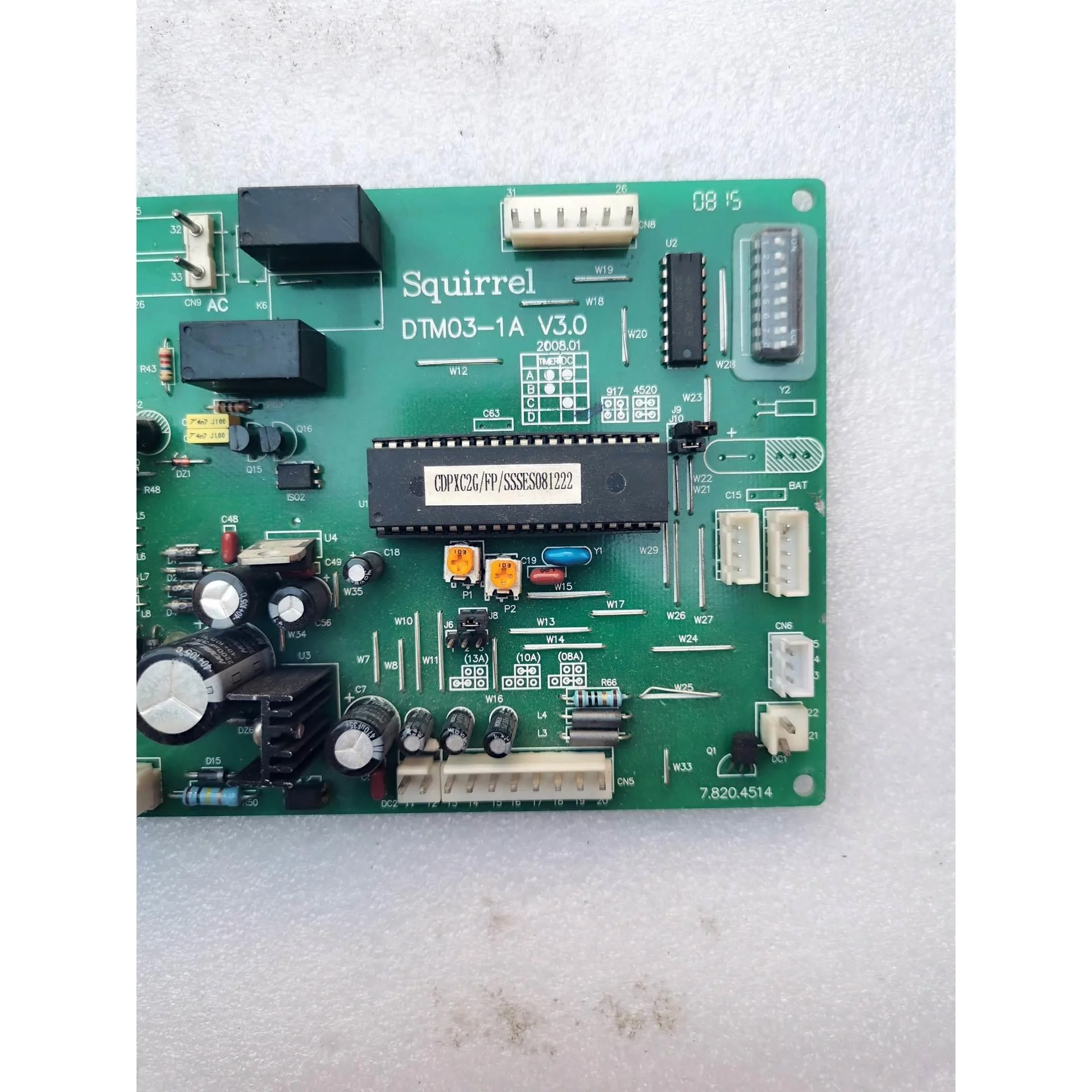 非标价#电路板小松鼠壁挂炉主板DTM03-1A V3.0，拆机的实议价