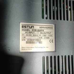非标价拆机ESTUN伺服驱动器0.75kw议价