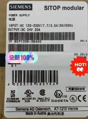 非标价全新原装正品6EP1336-3BA00西门子电源 输出DC2议价