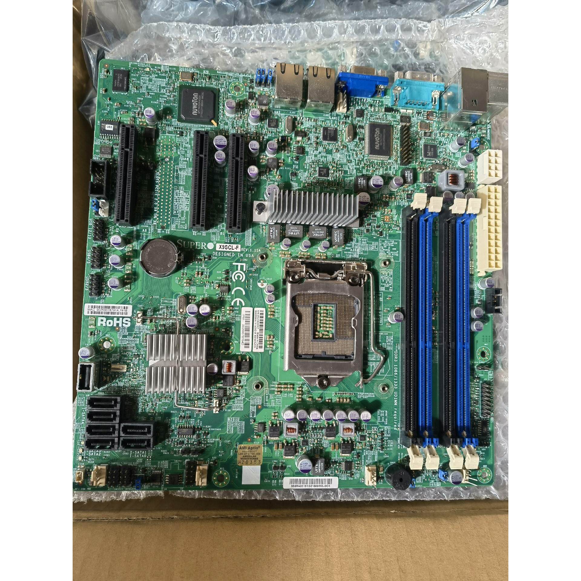 非标价SUPER/超微X9SCL-F LGA1155单路服务器主板议价
