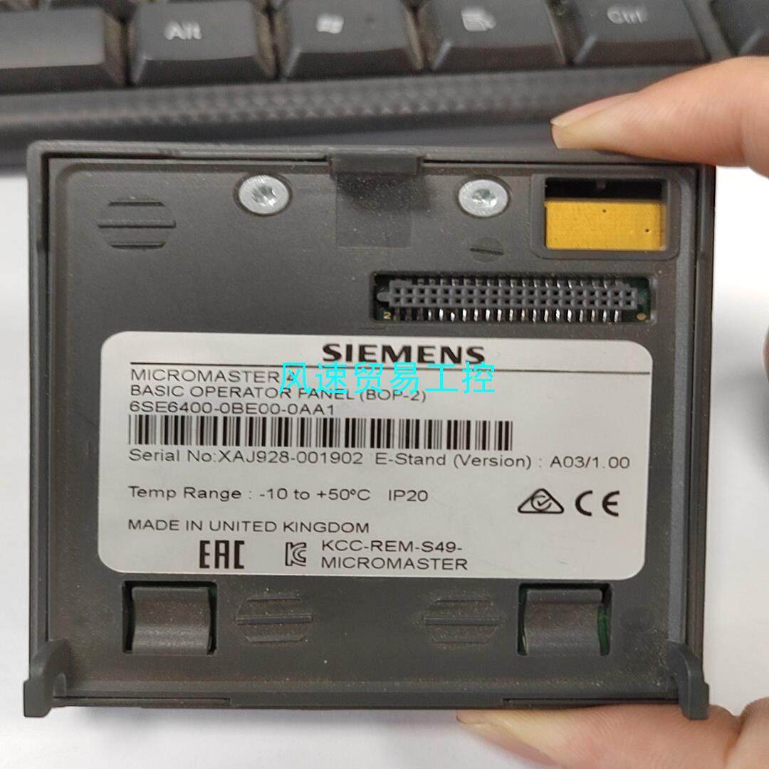 非标价西门子操作面板6SE6400-0BE00-0AA1全新原装无议价