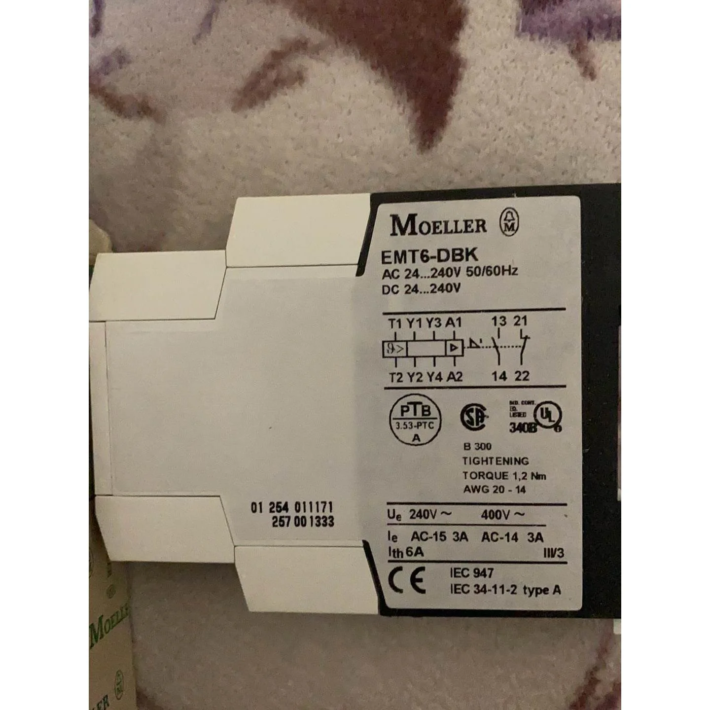 非标价穆勒穆勒EATON热敏电阻过载继电器 EMT6-DBK 24议价