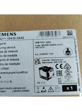 非标价7KM4211-1BA00-3AA0西门子多功能电力仪表7K议价