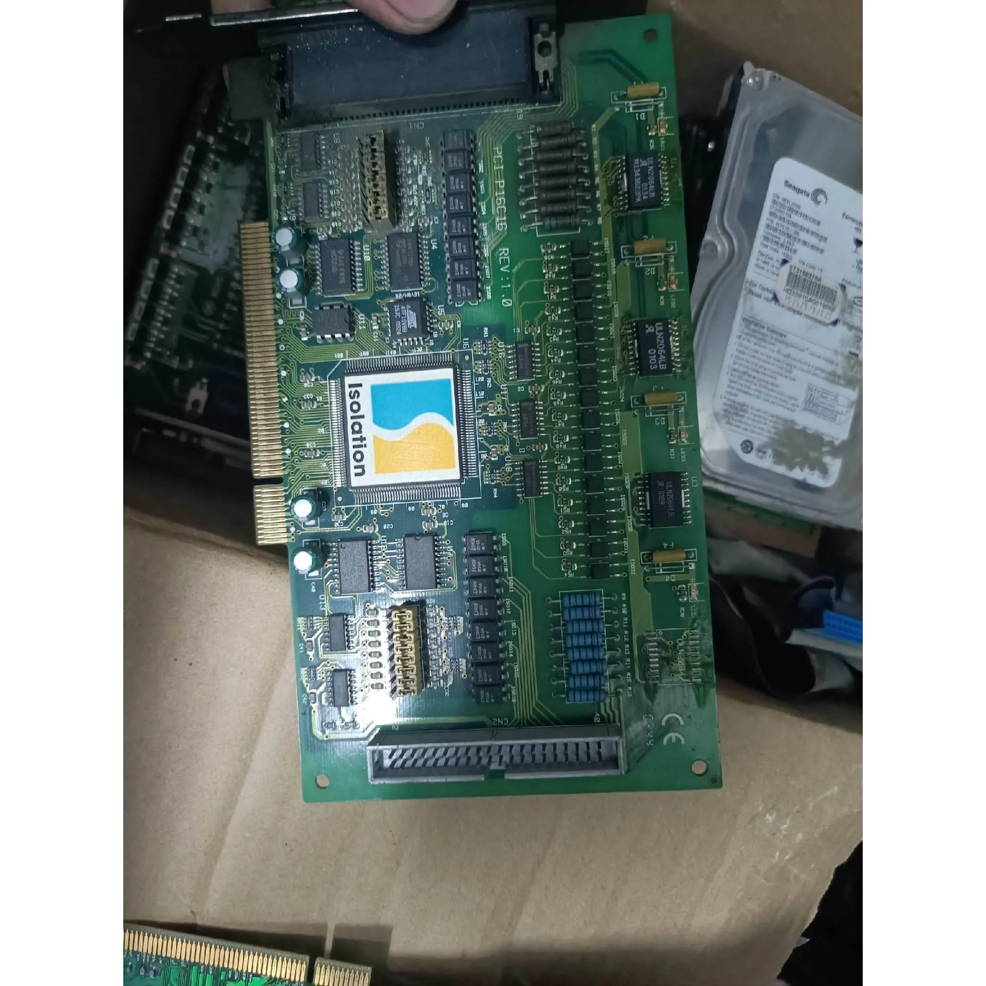 非标价原装 泓格 PCI-P16C16 Rev2.4板卡 16路板议价