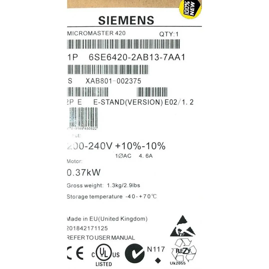 非标价6SE6420-2AB13-7AA1 西门子正品包邮议价