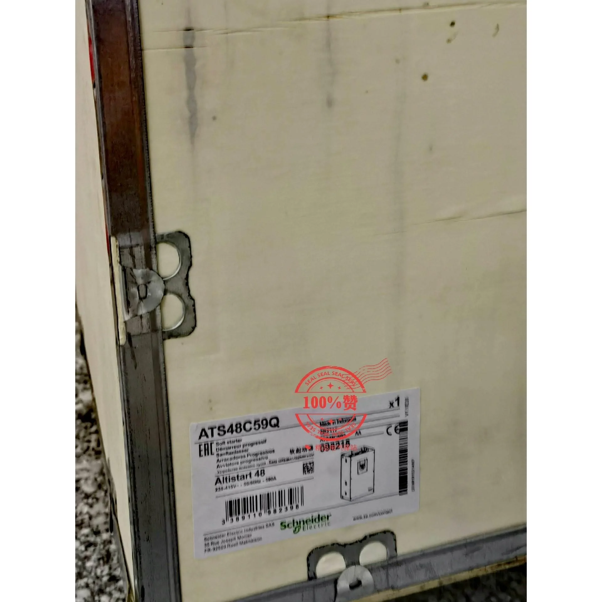 非标价施耐德软启动器ATS48C59Q，21年产品，新到2台，实物议价