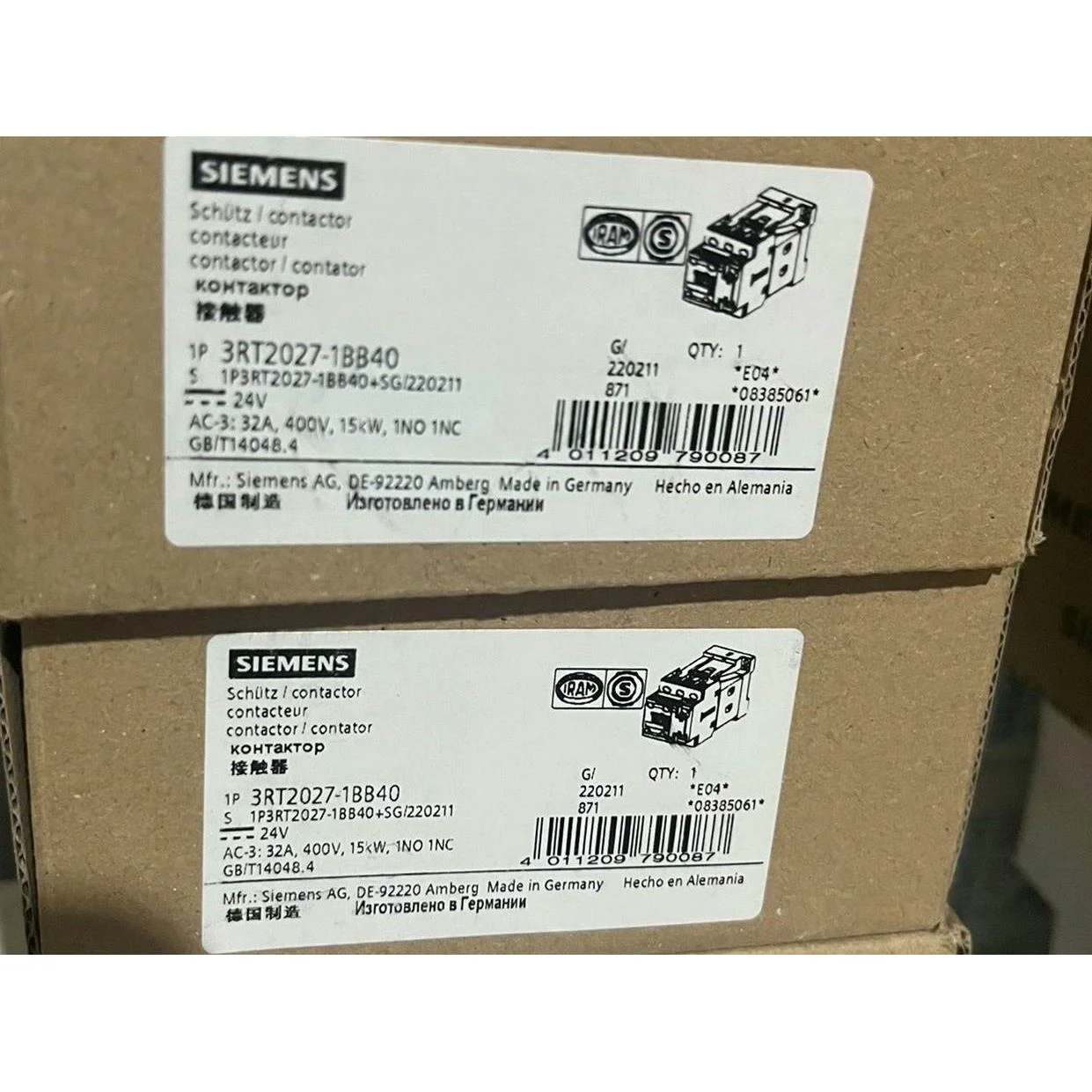 非标价3RT2027-1BB40。24V西门子正品包邮议价