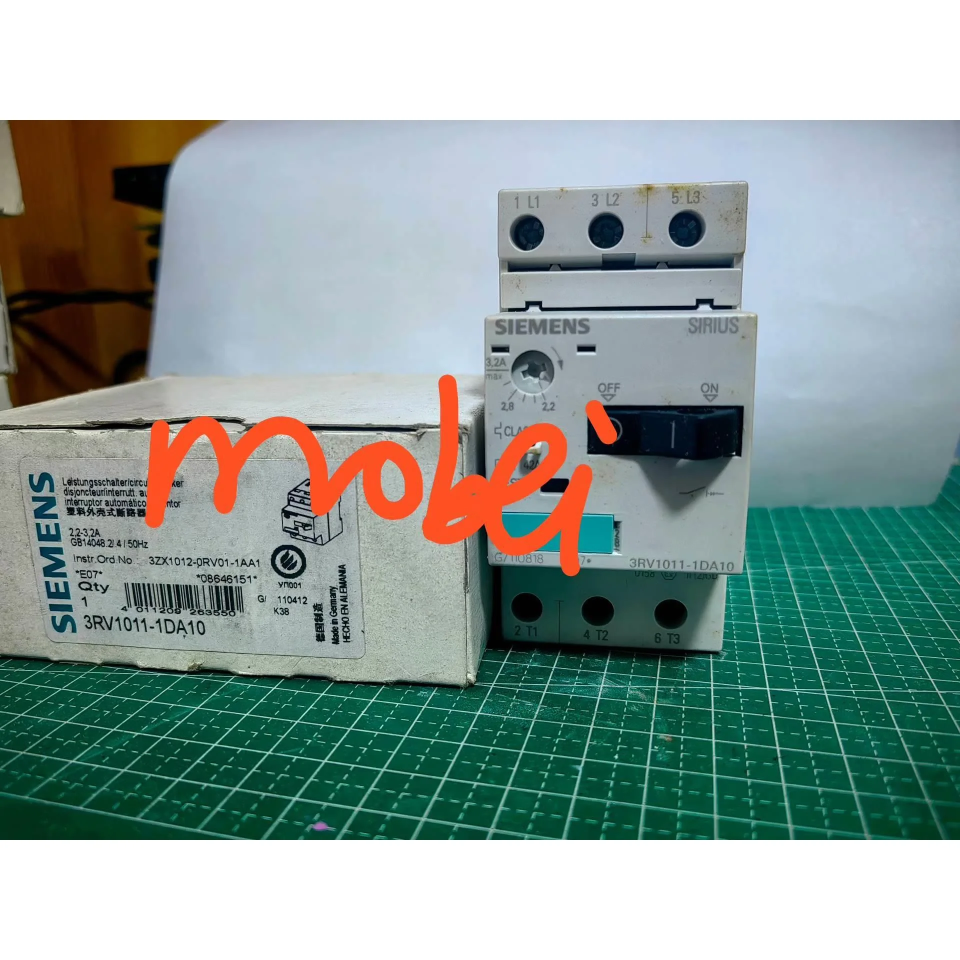 非标价3RV1011-1DA10 西门子马达保护低压断路器/2.2议价