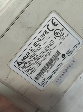 非标价二手拆机台达伺服器ASD-A7523-B 7.5千瓦五台议价