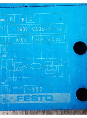 非标价VZOB-3-1/4费斯托FESTO延时阀3489库存备件实议价