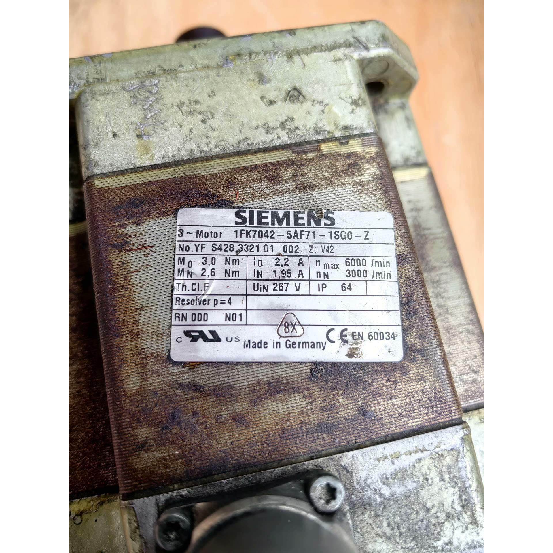 非标价1FK7042-5AF71-1SG0-Z西门子伺服电机拆机，议价