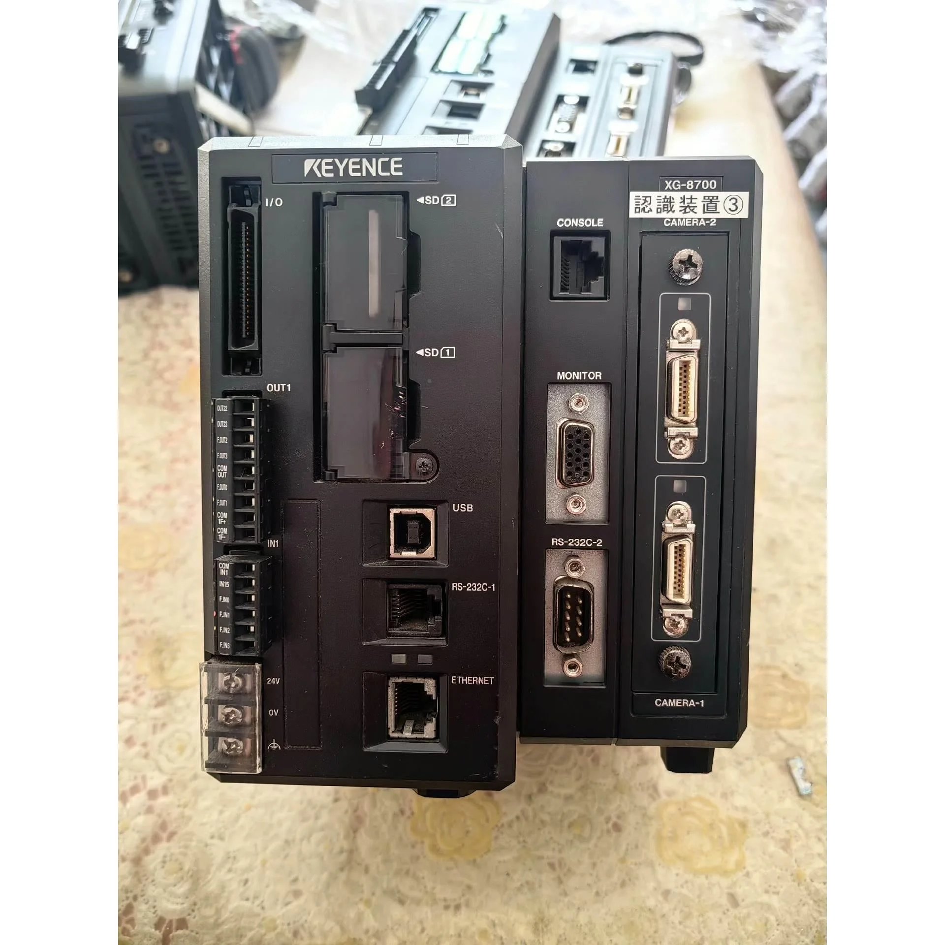 非标价KEYENCE基恩士视觉系统控制器 XG-8700带系统卡，议价
