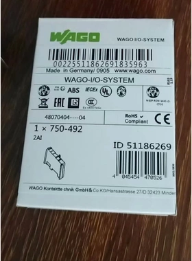 非标价德国WAGO万可750-492， 2通道模拟量输入议价