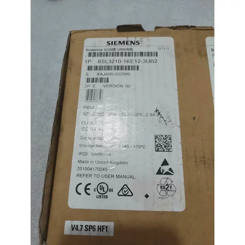 非标价西门子变频器6SL3210-1KE12-3UB2 全新原议价