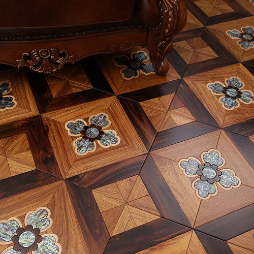 凡尔赛艺术拼花桉木多层实木定制