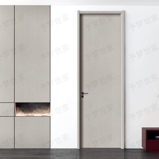 高端定制纯实木室内门房门实木复合卧室门套装门生态门木门安装