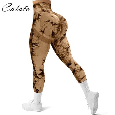 Tie Dye Yoga Pants Sport Leggings Women Seamless High Waist