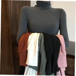 Long SLeeve ShirT TopS for Women WinTer TurTLeneck SWeaTer女