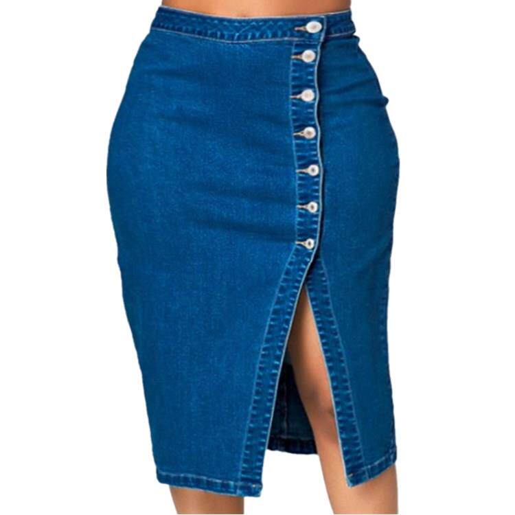 Ladies Denim Skirts Women Dresses Big Size Jeans short Skirt图片