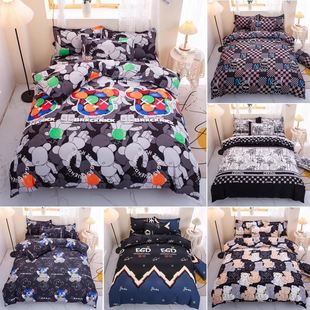 芦荟棉四件套宿舍被套床单枕套Quilt cover+bed sheet+pillowcase