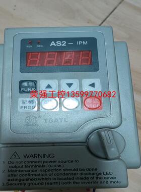 【荣强工控】拆机爱德利 变频器 AS2-104 1.1KVA 0.4KW