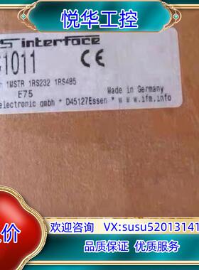 Ifm AC1011 易福门全新AS-i控制模块议价