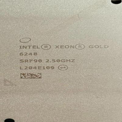 Xeon/至强 6248 正式版 (20核心40线程 2.5