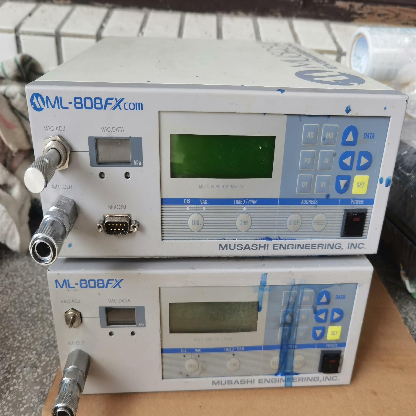 日本武藏点胶控制器，型号ML-808FX，成色实物拍摄