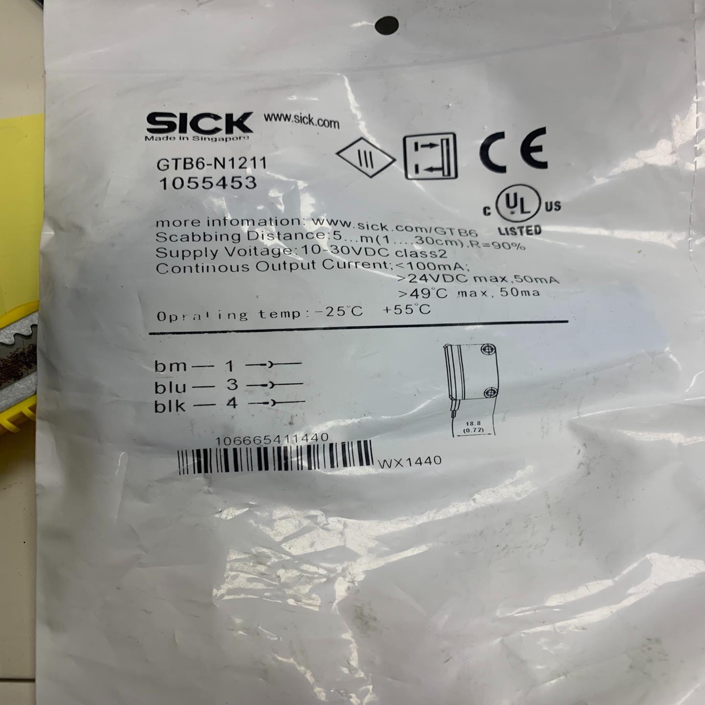 SICK西克GTB6-N1212 GTB6-N1211光电传