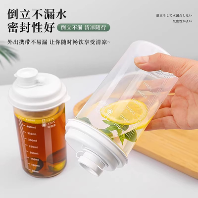 夏天随手杯家用冰箱冷藏饮料冷萃杯便携式果汁瓶耐高温凉水摇摇杯