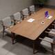 实木会议桌长桌简约现代办公桌咖啡桌新款 长条大桌子工作洽谈桌椅